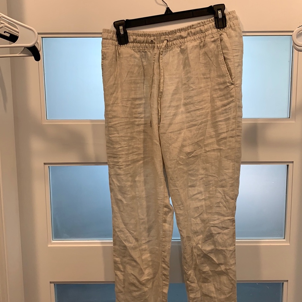 Linen joggers